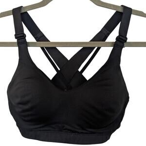 CALIA Women's Size XS Made to Move Double Strap Sports Bra Pure Black $50 MSRP